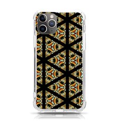 Pattern Stained Glass Triangles Iphone 11 Pro 5 8 Inch Tpu Uv Print Case by HermanTelo