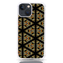 Pattern Stained Glass Triangles Iphone 13 Mini Tpu Uv Print Case by HermanTelo