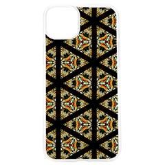 Pattern Stained Glass Triangles Iphone 15 Pro Tpu Uv Print Case by HermanTelo