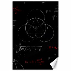 Math Board Circuit Circuits Computer Shield Tech Technology Canvas 24  X 36  by Loisa77