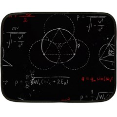 Math Board Circuit Circuits Computer Shield Tech Technology Two Sides Fleece Blanket (mini) by Loisa77