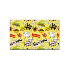 Cartoon Comics Pattern Sticker (rectangular) by Loisa77