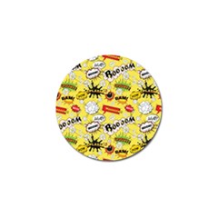 Cartoon Comics Pattern Golf Ball Marker by Loisa77