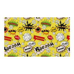 Cartoon Comics Pattern Banner And Sign 5  X 3  by Loisa77