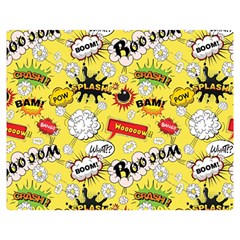 Cartoon Comics Pattern Premium Plush Fleece Blanket (medium) by Loisa77