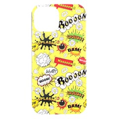 Cartoon Comics Pattern Iphone 15 Plus Black Uv Print Pc Hardshell Case by Loisa77