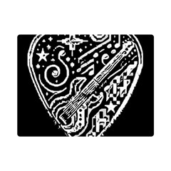 Guitar Pic Premium Plush Fleece Blanket (mini) by RiverRootsReggae