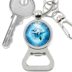 Dolphin Blue Fantasy Bottle Opener Key Chain by Loisa77