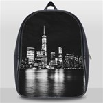 Nyc New York Skyline City Buildings School Bag (XL) Front