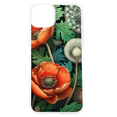 Flower Poppies Iphone 15 Tpu Uv Print Case by Loisa77