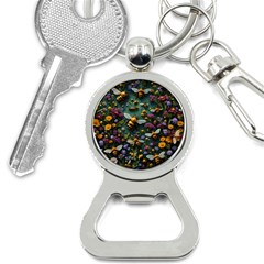 Bees Colony Flowers Bottle Opener Key Chain by Loisa77