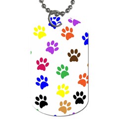 Pawprints Paw Prints Paw Animal Dog Tag (two Sides) by Apen