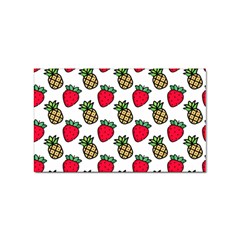 Strawberries Pineapples Fruits Sticker Rectangular (10 Pack) by Loisa77