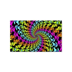 3d Grateful Dead 90 s Neon Dancing Bears Sticker (rectangular) by Perong