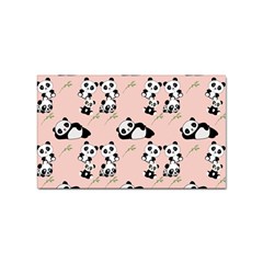 Cute Panda Animal Pattern Sticker Rectangular (100 Pack)