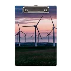 Wind Giants At Twilight A5 Acrylic Clipboard by Tellerarts