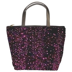 Glitter Light Lights Pastel Pattern Style Texture Bucket Bag by Perong