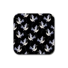 Crane Pattern Rubber Coaster (square) by Bedest