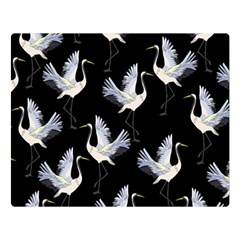 Crane Pattern Premium Plush Fleece Blanket (large) by Bedest