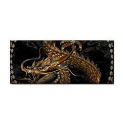 Fantasy Dragon Pentagram Hand Towel by Maspions