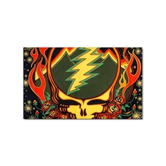 Grateful Dead Steal Your Face Deadhead Hippie Logo Music Sticker Rectangular (10 Pack) by Perong