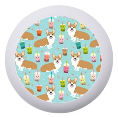 Corgi Boba Tea Bubble Tea Kawaii Food Welsh Corgis Dog Pattern Dento Box With Mirror by Perong