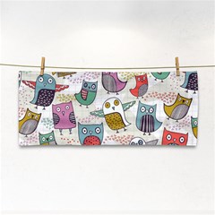 Owl Animal Bird Pattern Hand Towel by Perong