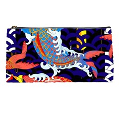 Koi Fish Traditional Japanese Art Pencil Case by Perong