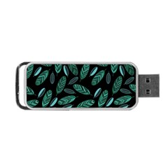 Leaves Pattern Abstract Blade Portable Usb Flash (one Side) by Salmanaz77