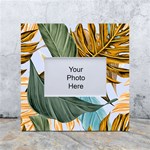 Monstera Palm Leaves Plants White Box Photo Frame 4  x 6  Front