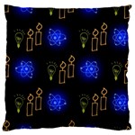 Background Doodles Candles Graphic 16  Baby Flannel Cushion Case (Two Sides) Front