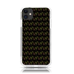 Fern Pattern 2 Black Iphone 11 Tpu Uv Print Case by snowwhitegirl