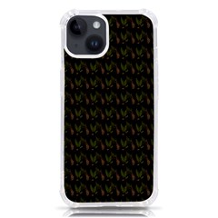 Fern Pattern 2 Black Iphone 14 Tpu Uv Print Case by snowwhitegirl