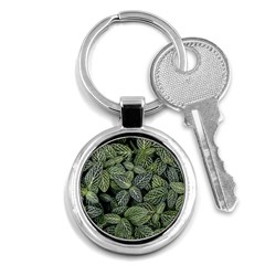 Leaves Foliage Botany Plant Key Chain (round) by Maspions