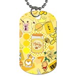 Marillo Pastel Zkt, Aesthetic, Stickers, Yellow Dog Tag (One Side) Front