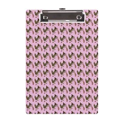 Fern Pattern 2 Pink A5 Acrylic Clipboard by snowwhitegirl