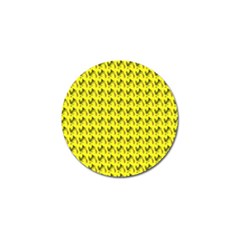 Fern Pattern 2 Yellow Golf Ball Marker (4 Pack) by snowwhitegirl