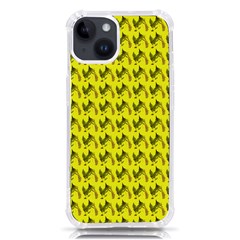 Fern Pattern 2 Yellow Iphone 14 Tpu Uv Print Case by snowwhitegirl