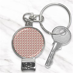 Kawaii Jam Pattern Aqua Nail Clippers Key Chain by snowwhitegirl