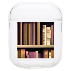 Books Bookshelves Office Fantasy Background Artwork Book Cover Apothecary Book Nook Literature Libra Soft Tpu Airpods 1/2 Case by Posterlux