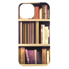 Books Bookshelves Office Fantasy Background Artwork Book Cover Apothecary Book Nook Literature Libra Iphone 15 Plus Black Uv Print Pc Hardshell Case by Posterlux