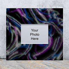 Multicolored Abstract Dynamic Shapes Print White Wall Photo Frame 5  X 7  by dflcprintsclothing