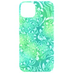 Retro Flower Pattern Design Batik Iphone 15 Pro Black Uv Print Pc Hardshell Case by Posterlux