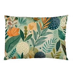 Leaves Pattern Flora Nature Pillow Case (two Sides) by Posterlux