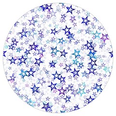 Christmas Stars Background Round Trivet by Posterlux