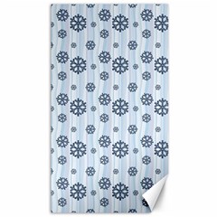 Snowflakes Winter Christmas Canvas 40  X 72  by anzea