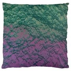 Colorful Duotone Abstract Print Large Premium Plush Fleece Cushion Case (one Side) by dflcprintsclothing