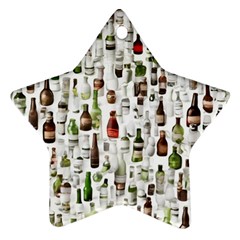 Bottle Chic Print Patterns Ornament (star) by BellaVistaTshirt02