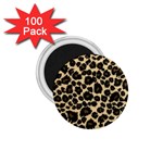 Jaguar Skin Texture, Jaguar Wool Texture, Yellow 1.75  Magnets (100 pack)  Front