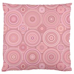 Pink Retro Texture With Circles, Retro Circles Background, Standard Premium Plush Fleece Cushion Case (one Side) by kyorashop23